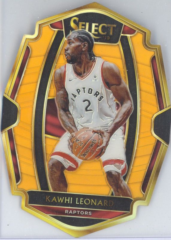 Kawhi Leonard 2018 Select #175 Premier Level Orange Die-Cut /65 RAW