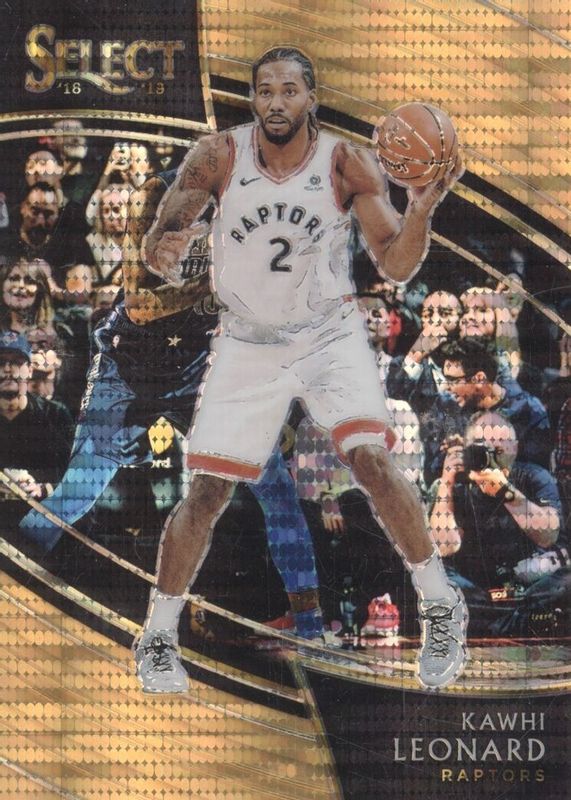 Kawhi Leonard 2018 Select #287 Courtside FOTL Neon Orange Pulsar /13 PSA 10