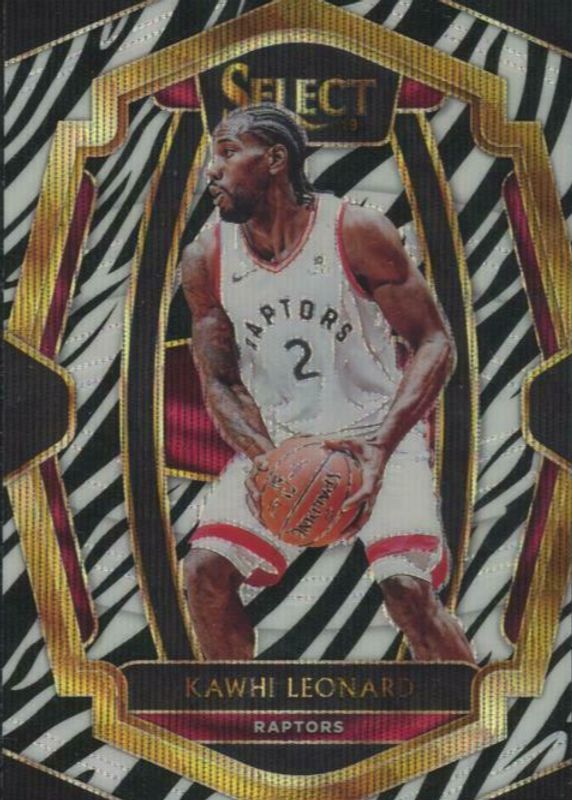 Kawhi Leonard 2018 Select #175 Premier Level Zebra /(SSP) BGS 9.5