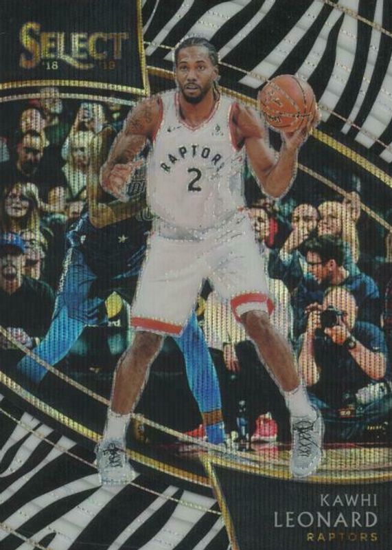 Kawhi Leonard 2018 Select #287 Courtside Zebra /(SSP) SGC 9.5