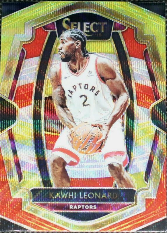 Kawhi Leonard 2018 Select #175 Premier Level Tri-Color SGC 10