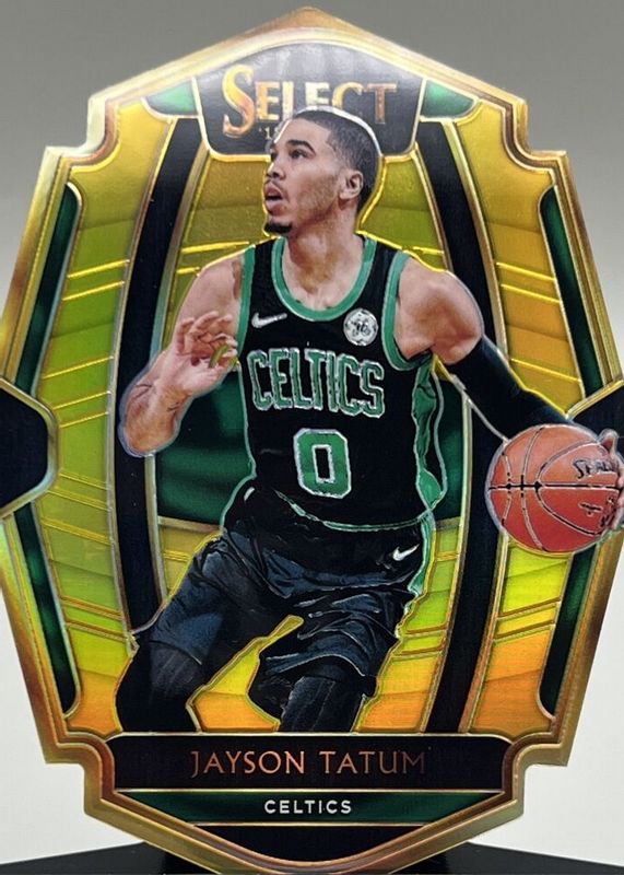 Jayson Tatum 2018 Select #168 Premier Level Gold Die-Cut /10 SGC 9.5