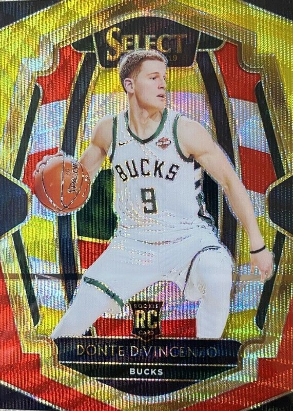 Donte DiVincenzo 2018 Select #164 Premier Level Tri-Color Rookie BGS 9