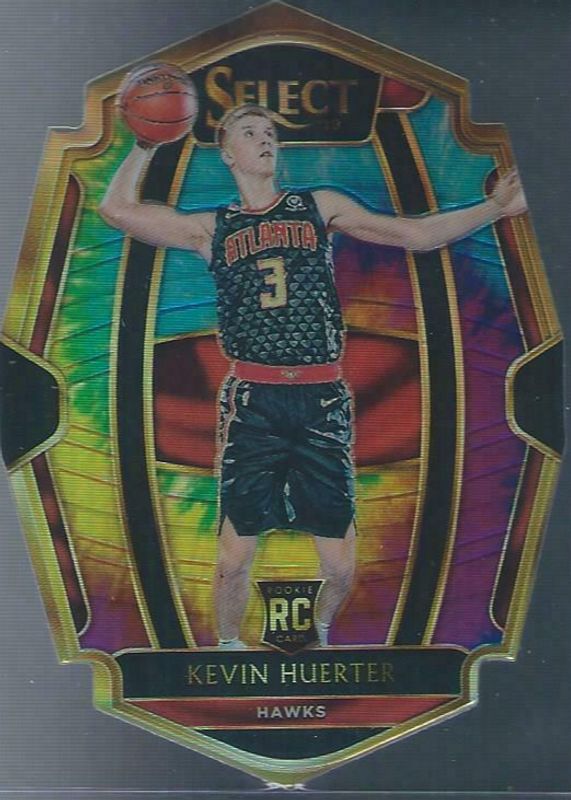 Kevin Huerter 2018 Select #184 Premier Level Tie-Dye Die-Cut /25 Rookie SGC 10