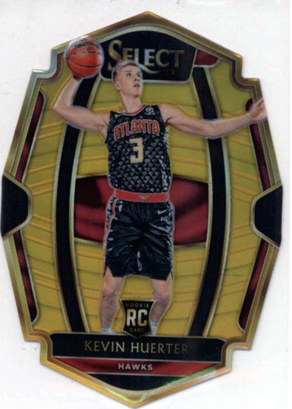 Kevin Huerter 2018 Select #184 Premier Level Gold Die-Cut /10 Rookie PSA 10