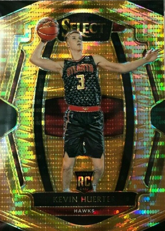 Kevin Huerter 2018 Select #184 Premier Level FOTL Neon Orange Pulsar /13 Rookie PSA 10