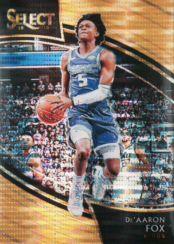 De'Aaron Fox 2018 Select #268 Courtside FOTL Neon Orange
