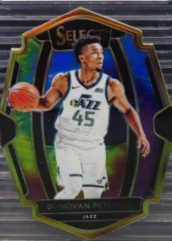 Donovan Mitchell 2018 Select #178 Premier Level Tie-Dye Die-Cut /25 RAW
