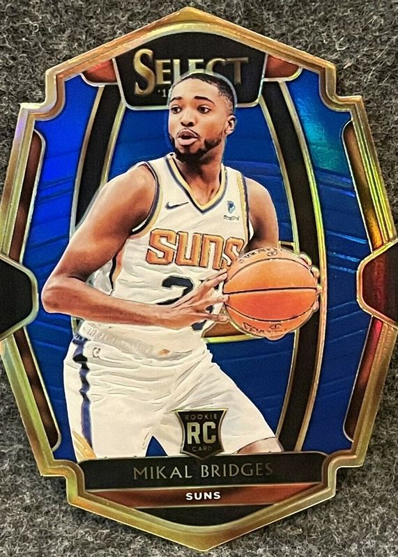 Mikal Bridges 2018 Select #192 Premier Level Blue Die-Cut /249 Rookie SGC 9.5