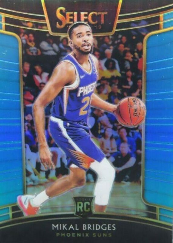 Mikal Bridges 2018 Select #95 Concourse Light Blue /299 Rookie SGC 10