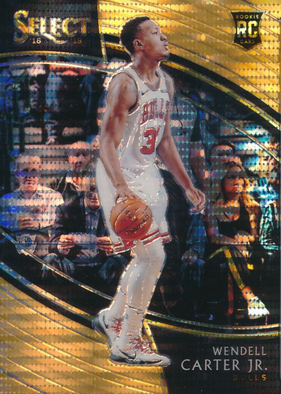 Wendell Carter Jr. 2018 Select #269 Courtside FOTL Neon Orange Pulsar /13 Rookie RAW