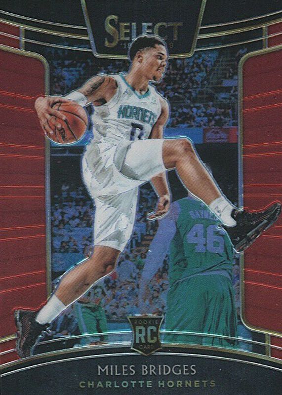 Miles Bridges 2018 Select #17 Concourse Red /199 Rookie RAW