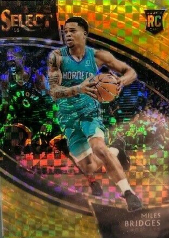 Miles Bridges 2018 Select #211 Courtside Gold /10 Rookie SGC 9.5