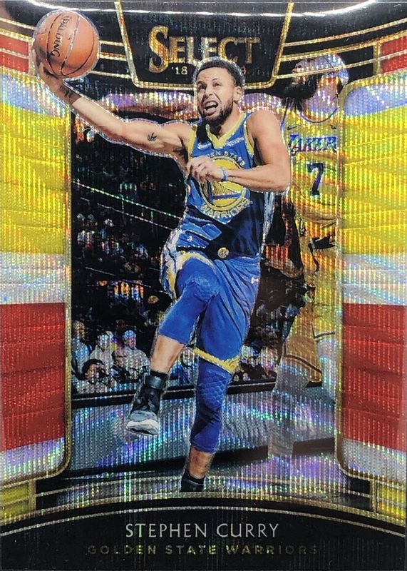 Stephen Curry 2018 Select #1 Concourse Tri-Color PSA 10