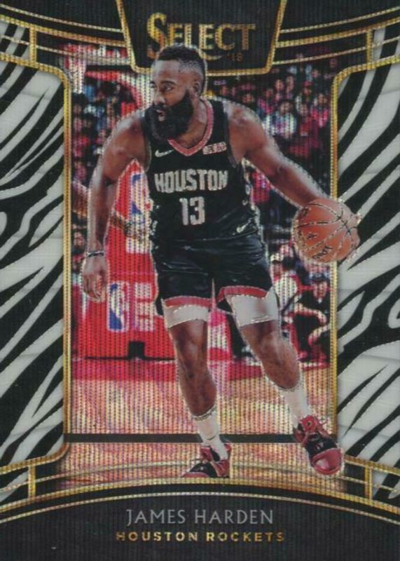 James Harden 2018 Select #51 Concourse Zebra /(SSP) PSA 10