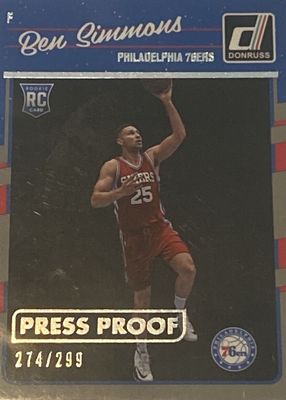 2016 Donruss #151 Press Proof Silver /299