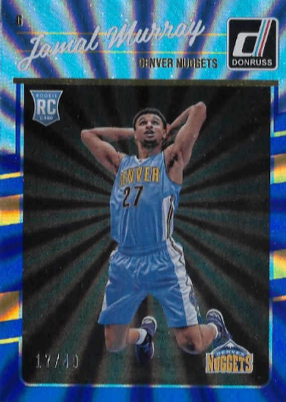 Jamal Murray 2016 Donruss #157 Blue Holo Laser /49 Rookie BGS 9.5