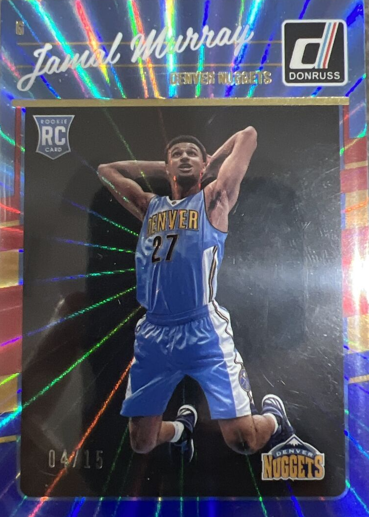 Jamal Murray 2016 Donruss #157 Red & Blue Holo Laser /15 Price