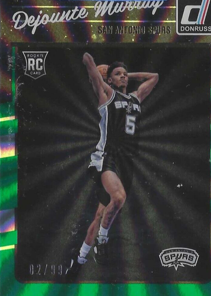 Dejounte Murray 2016 Donruss #173 Green Holo Laser /99 Price Guide