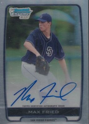 Max Fried 2018 Topps Chrome #RA-MF Rookie Auto Price Guide