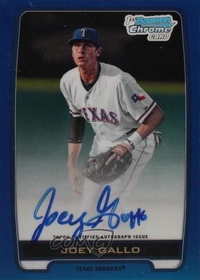 2012 Bowman Draft #BCA-JG Chrome DP Auto - Blue Refractor /150 (1st)