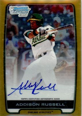 2012 Bowman Draft #BCA-AR Chrome DP Auto - Gold Refractor /50 (1st)