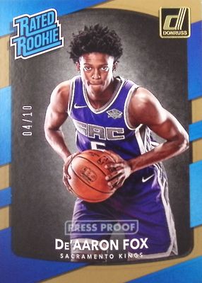 2017 Donruss #196 Press Proof Gold /10