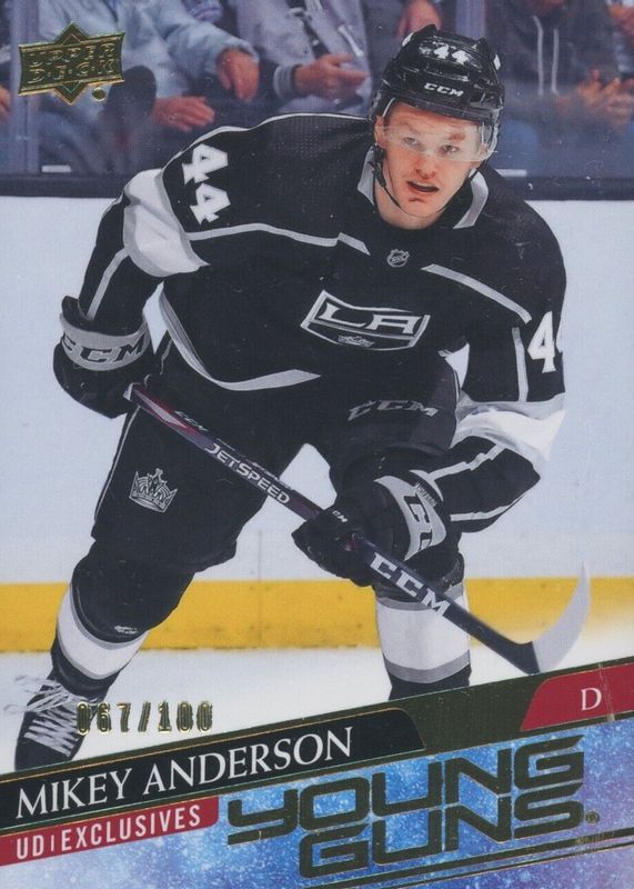 Mikey Anderson 2020 Upper Deck #233 Young Guns - UD Exclusives /100 Rookie SGC 9.5