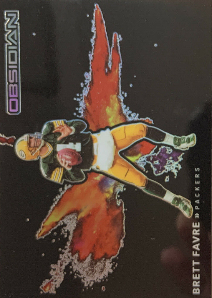 Brett Favre 2020 Obsidian #17 Black Color Blast /(SSP) Price Guide