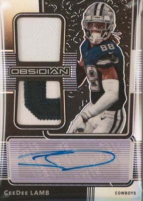 2020 Obsidian #RJI-7 Rookie Jersey Ink - Electric Etch Purple (/40)