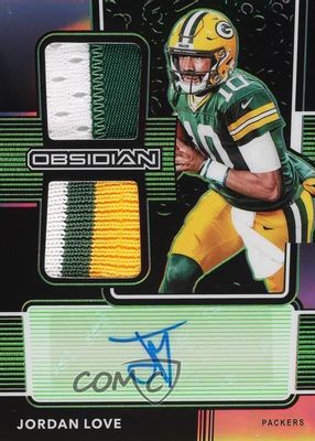2020 Obsidian #RJI-11 Rookie Jersey Ink - Electric Etch Green /50