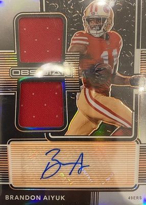 2020 Obsidian #RJI-10 Rookie Jersey Ink - Electric Etch Orange (/99)