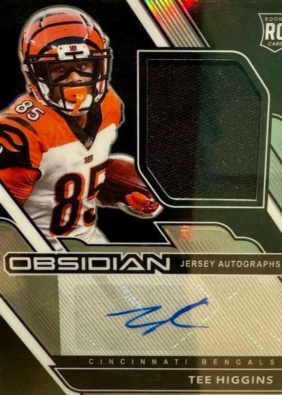 Tee Higgins 2020 Obsidian #213 Rookie Jersey Autographs (/150) SGC 9.5