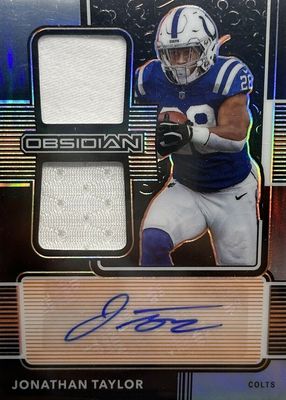 2020 Obsidian #RJI-16 Rookie Jersey Ink - Electric Etch Orange (/99)