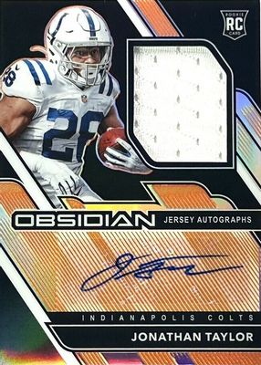 2020 Obsidian #216 Rookie Jersey Autographs - Electric Etch Orange (/99)
