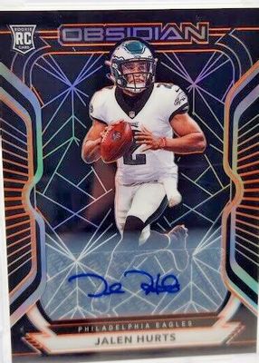 2020 Obsidian #122 Rookie Autographs - Electric Etch Orange (/75)