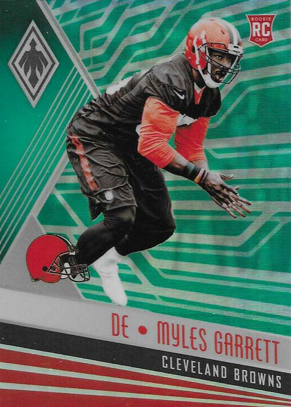 Myles Garrett 2017 Phoenix #141 Green /25 Rookie PSA 10