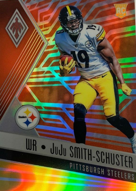 JuJu Smith-Schuster 2017 Phoenix #125 Orange /99 Rookie PSA 9