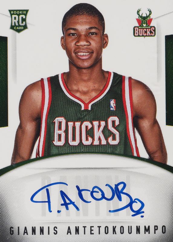 Giannis Antetokounmpo 2013 Court Kings #GA Next Day Autographs Rookie PSA 8