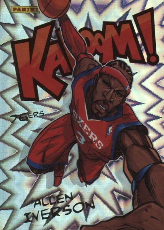 Allen Iverson 2014 Excalibur #34 Kaboom! RAW