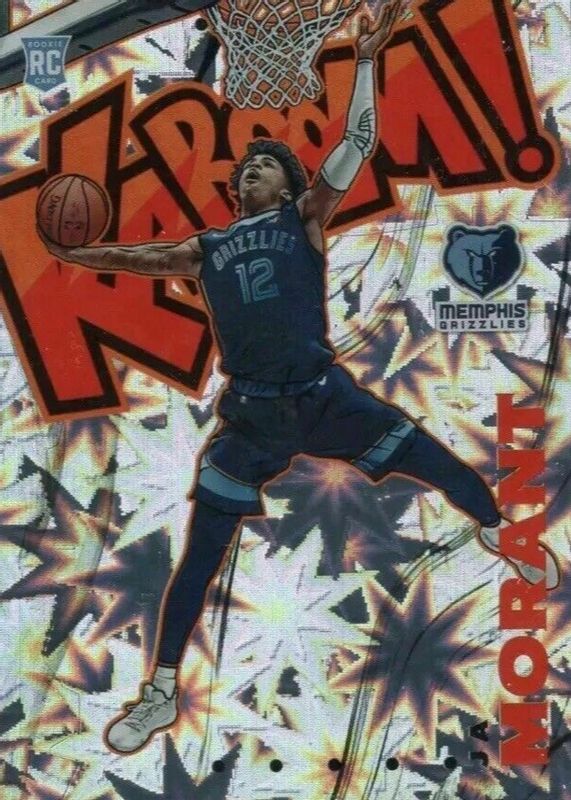 Ja Morant 2019 Crown Royale #10 Kaboom! Rookie SGC 8.5