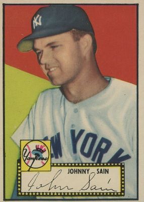 1952 Topps #49 Black Back (Correct Bio)