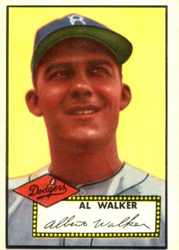 Rube Walker 1952 Topps #319 Base Rookie PSA 4