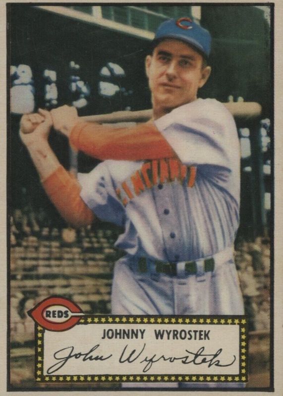 Johnny Wyrostek 1952 Topps #13 Base PSA 7