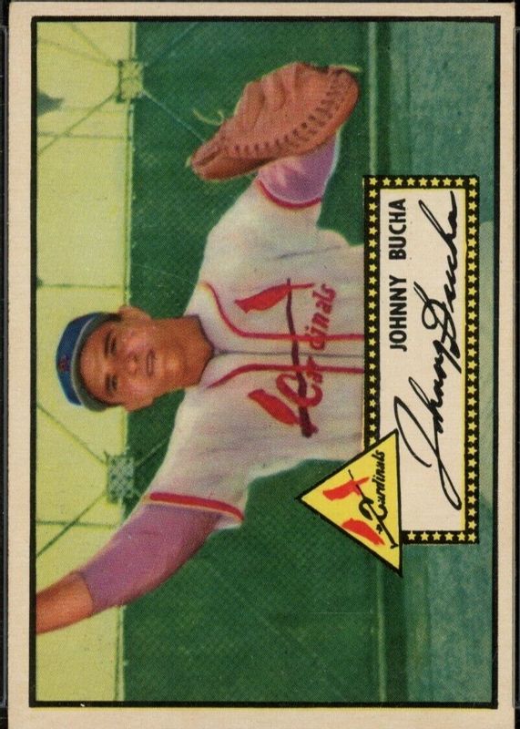 Johnny Bucha 1952 Topps #19 Black Back Rookie BVG 7.5