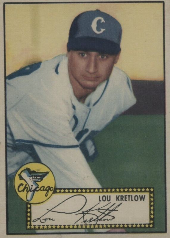 Lou Kretlow 1952 Topps #42 Black Back Rookie PSA 9