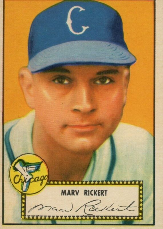 Marv Rickert 1952 Topps #50 Base Rookie PSA 9