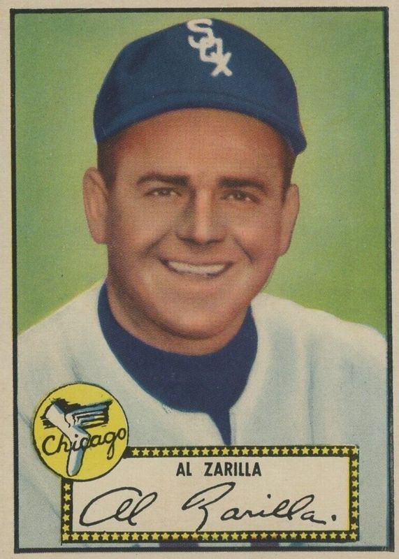 Al Zarilla 1952 Topps #70 Black Back BVG 4