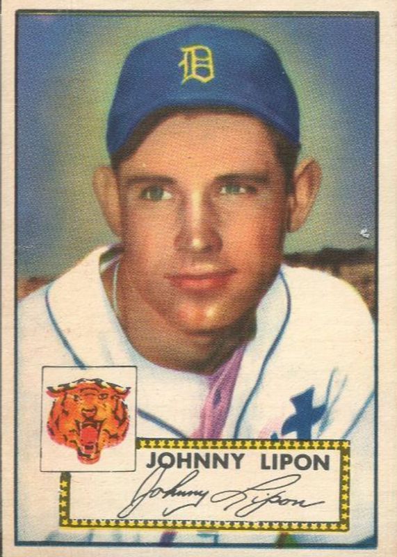 Johnny Lipon 1952 Topps #89 Base PSA 8