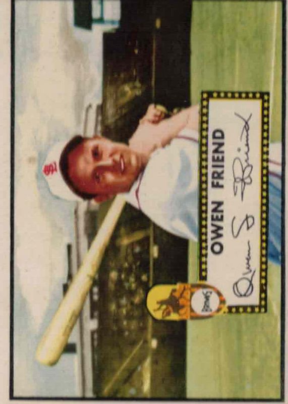 Owen Friend 1952 Topps #160 Base BVG 7.5